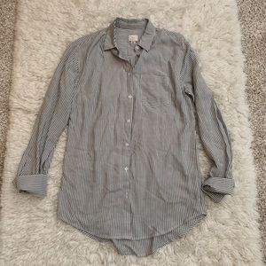 A New Day Striped Button Up Blouse